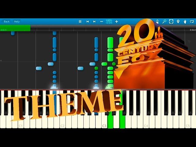 20th Century Fox Theme [Piano Tutorial] Synthesia