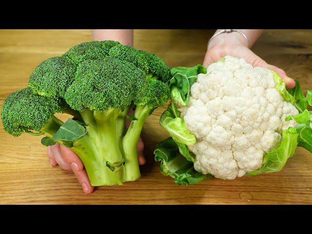 A friend from Spain taught me how to cook cauliflower and broccoli so delicious! ASMR