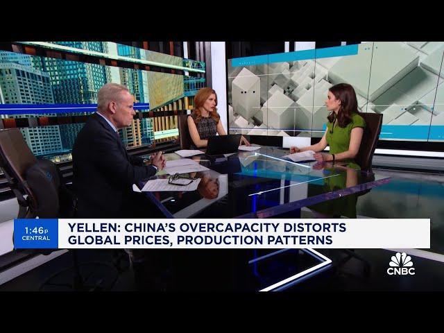 Janet Yellen warns China about excess capacity building in solar, EVs, lithium-ion batteries