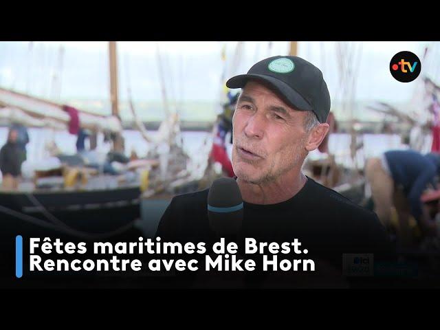 Fêtes maritimes de Brest. Rencontre avec Mike Horn