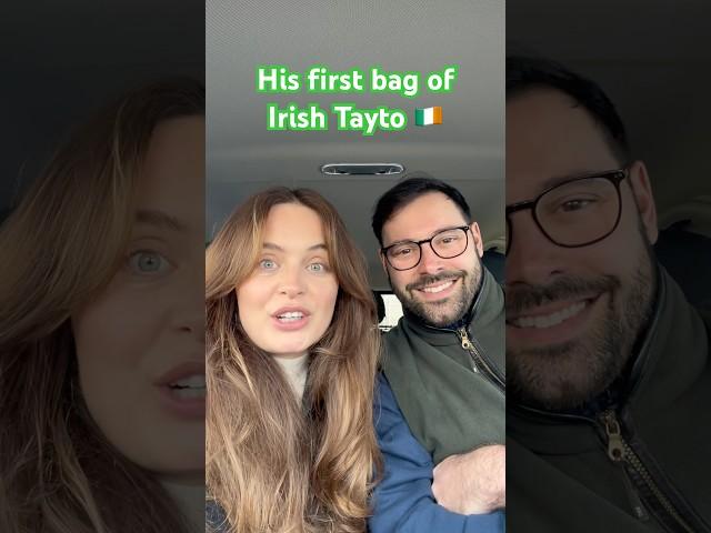 Trying Irish Tayto for the first time!  #Irish #tayto