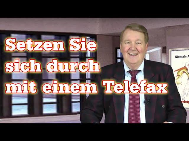 Setzen Sie sich durch mit einem Telefax