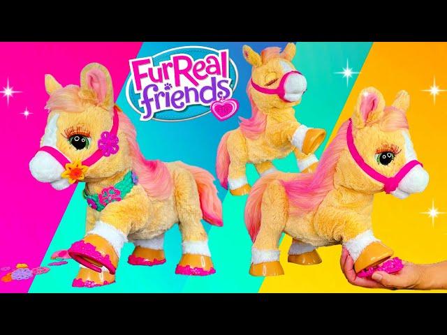 New FurReal Cinnamon My Stylin' Pony Horse Interactive Pet Hasbro Toy Unboxing | Super Cute Toy