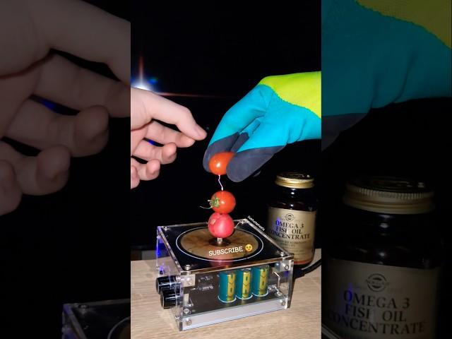  Mix: omega 3 + tomatoes + radish #experiment #teslacoil #physics