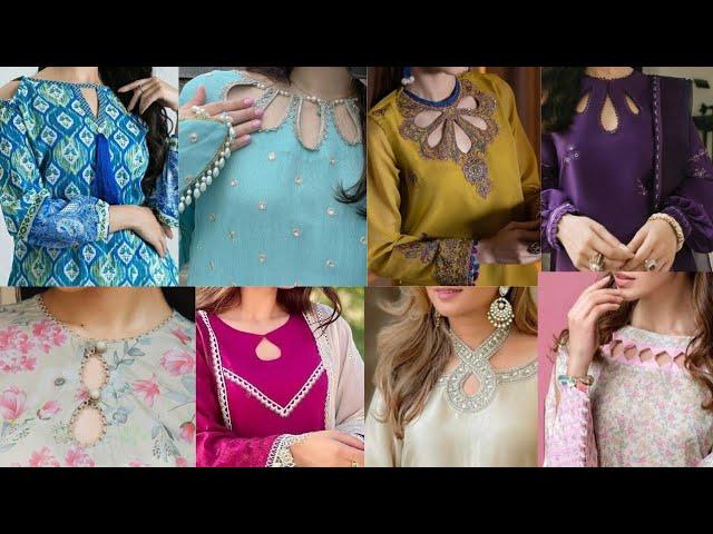 Winter Trending Keyhole Neck Designs | Mohri Gala Designs | Latest Neck Design 2024 for Girls |