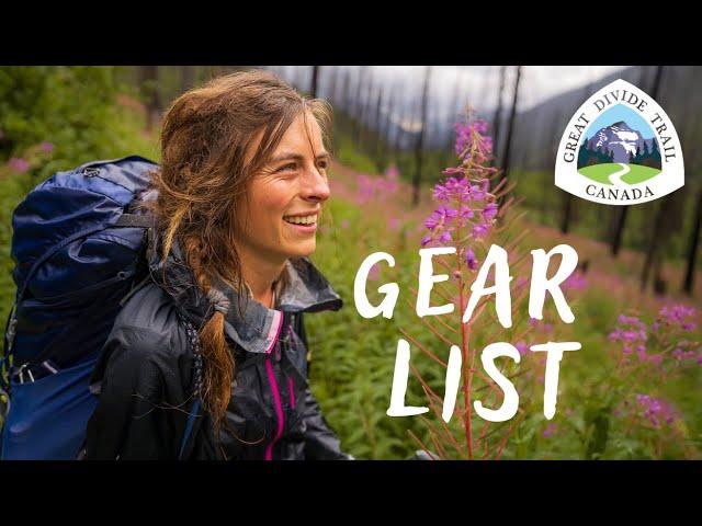 Cinnamon’s Gear List | GDT Thruhike 2022