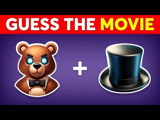 Guess the Movie by Emoji Quiz  Inside Out 2, Mario, Elemental, Freddy Fazbear | Monkey Quiz