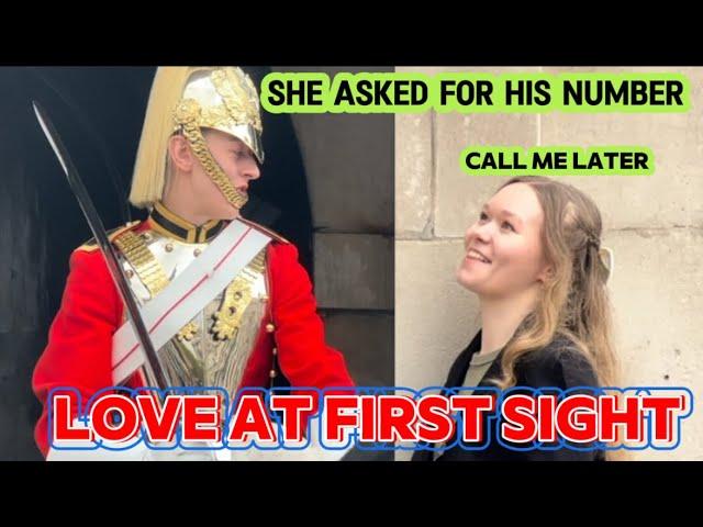 LOVE AT FIRST SIGHT IS REAL, CAUGHT ON CAMERA AT THE HORSE GUARDS