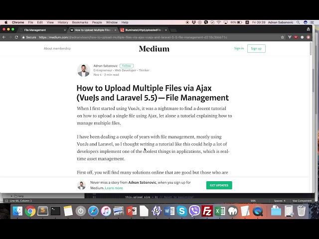 How to Upload Multiple Files via Ajax (VueJs and Laravel 5.5) — File Management - Part One