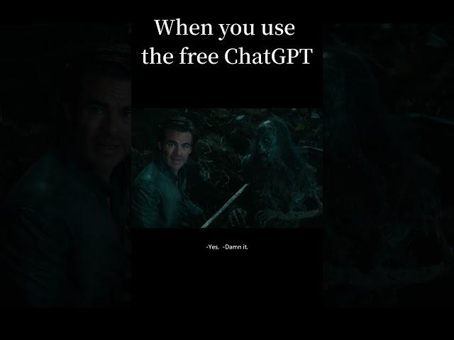 When using free ChatGPT to solve my problems #chatgpt #memesdaily