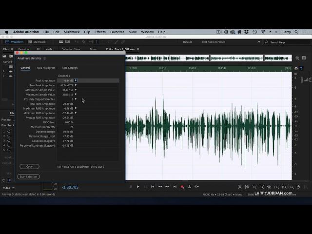 Verify Audio Quality and Fix DC Offset Problems Using Adobe Audition 2021