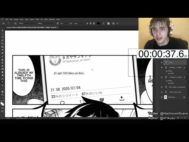 Scanlation speedrun