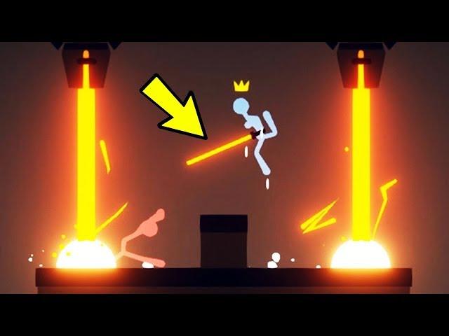 СВЕТОВОЙ МЕЧ ПРОТИВ СТИКМЕНОВ! УГАРНЫЕ БИТВЫ МАЛЕНЬКИХ ЧЕЛОВЕЧКОВ В STICK FIGHT THE GAME!