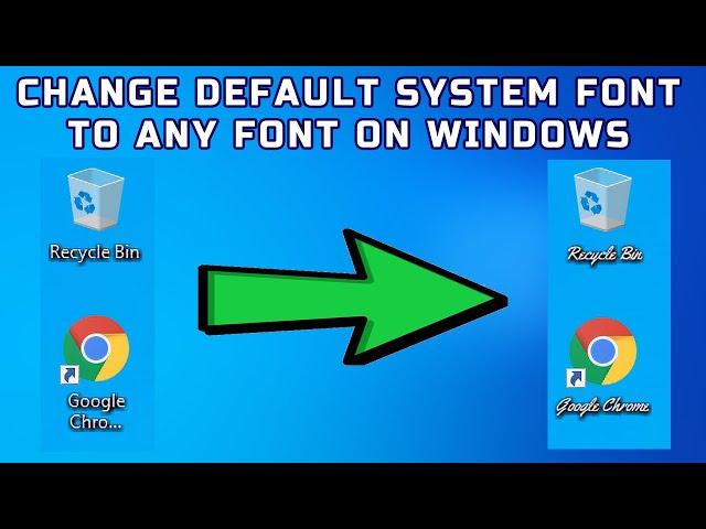 How to Change the Default System Font on Windows