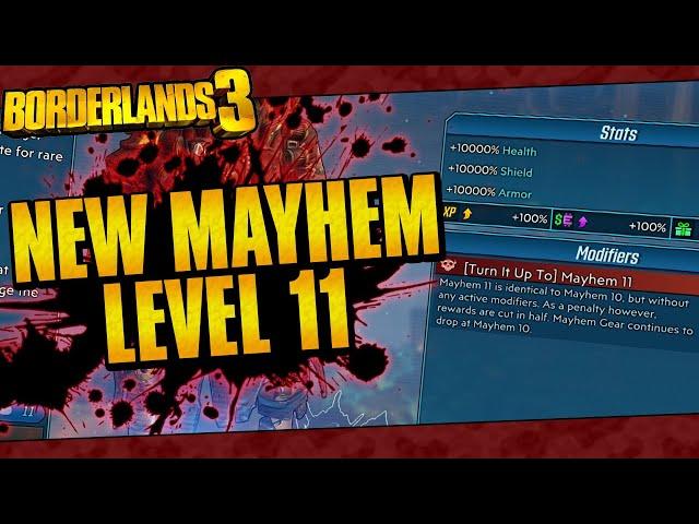 Borderlands 3 | New Mayhem 11 Gamemode Coming! (No Mayhem Modifiers!)