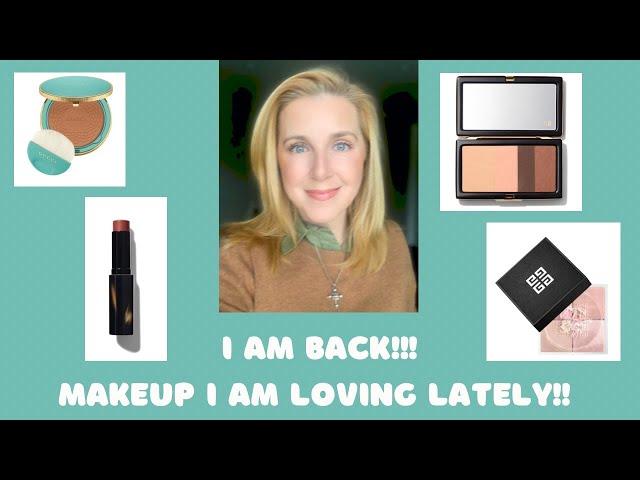 I AM BACK!!! Makeup I am loving lately! #makeupover40