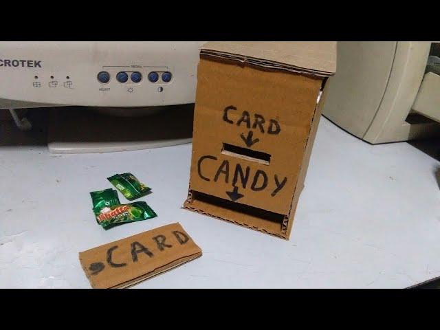 Cardboard candy machine | How do you make a candy Vanding machine from cardboard ? #shorts #crafts