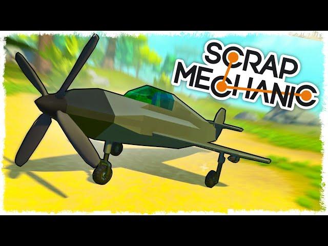 САМОЛЕТ НА ПОРШНЯХ!!! БИТВА СТРОИТЕЛЕЙ В SCRAP MECHANIC!!!