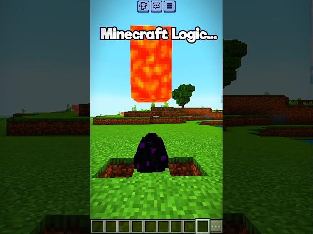 Minecraft Logic #minecraft #shorts