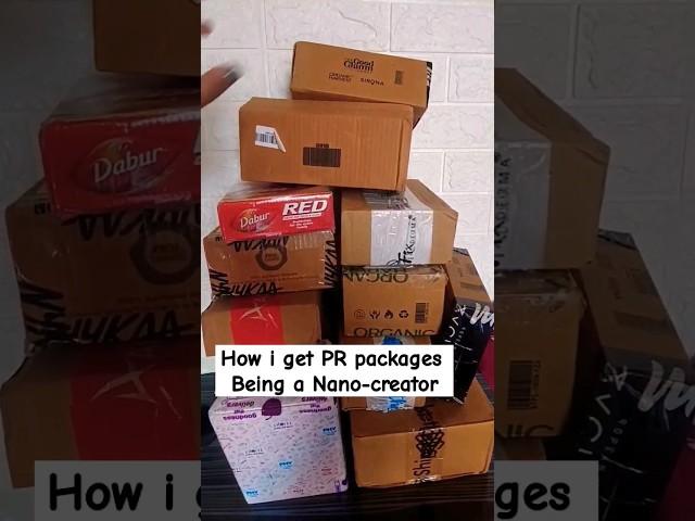 PR packages | Small Creator #shorts