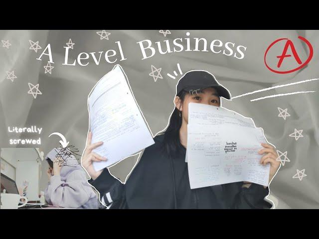 how I study A Level Business || Business 9609