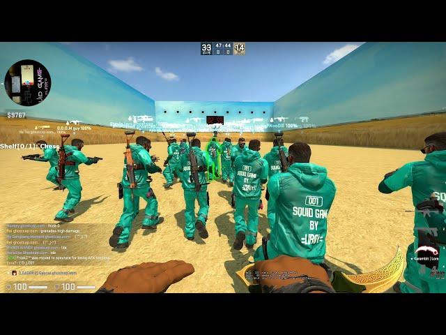 CSGO ZOMBIE ESCAPE ze squid game v1 On Ghostcap Server