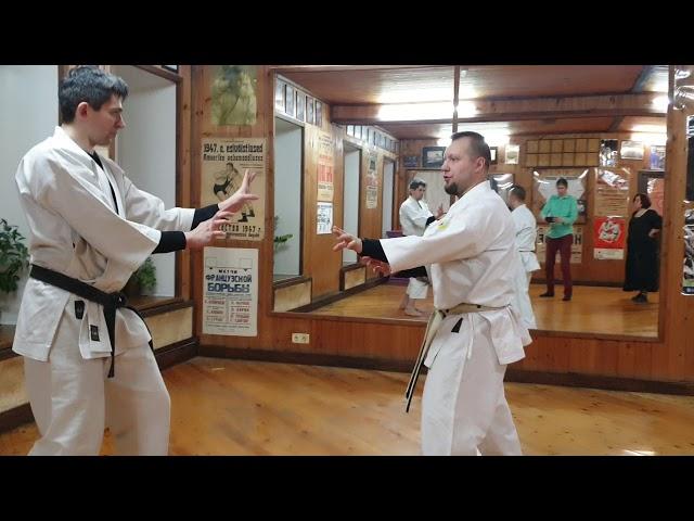 Dan kumite Uechi ryu karate / Okikukai Russia Sensei Rubin Evgeny