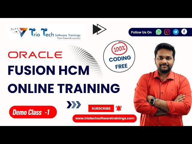 Oracle HCM Course |Oracle Fusion Cloud HCM Online Training |Oracle Fusion HCM Online Training Demo-1