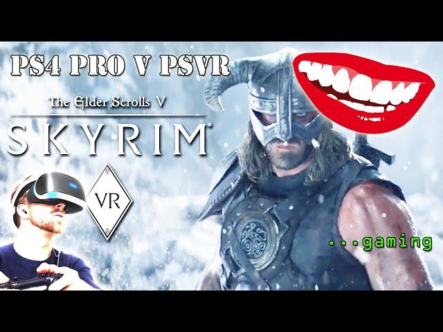 SKYRIM PS4 PRO vs PSVR VR Comparison