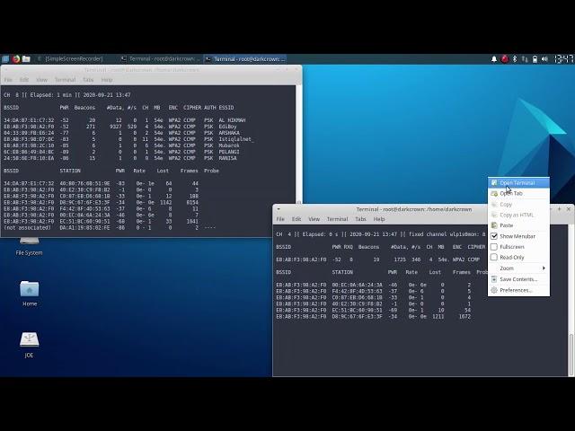 Wireless Attacking - Linux Backbox