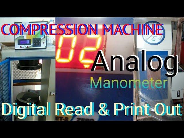 Cara uji alat kuat tekan beton digital print out #compressionmachine #testbeton #digitalreadprintout