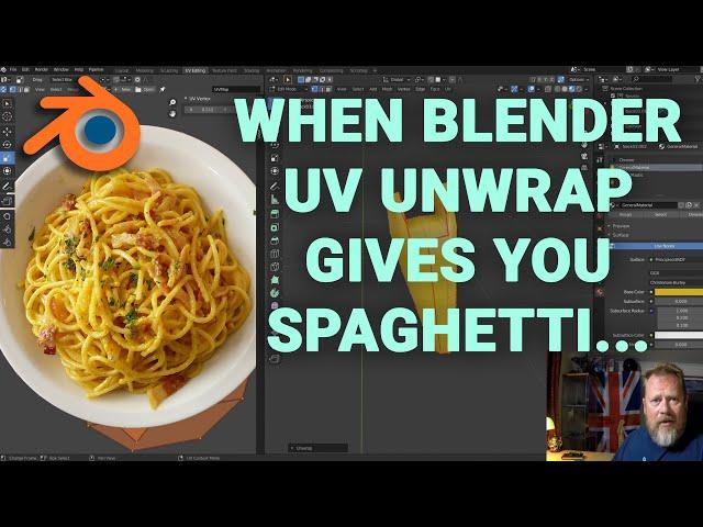 When your Blender UV unwrap turns to a mess of spaghetti - how to fix it.