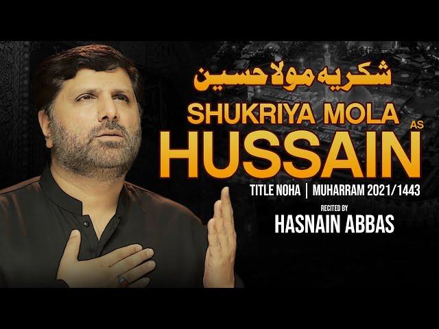 Nohay 2021 | Shukriya Mola Hussain | Hasnain Abbas Nohay 2021 | Noha 2021 | Imam Hussain Noha 2021