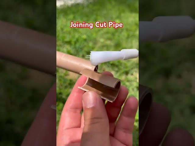 Joining broken Pipe easily DIY Hack #Doityourself #diy  #Fixology #lifehacks #hacks