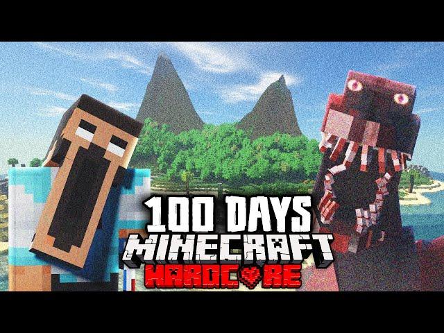 I Spent 100 Days on a Horror Island in Hardcore Minecraft