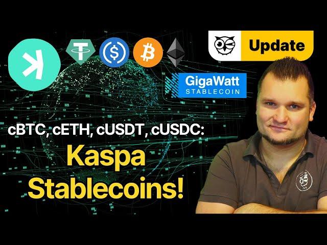 KRC20 Stablecoins! GigaWatt Stablecoin! Bitcoin & Ethereum auf Kaspa! KAS Update!