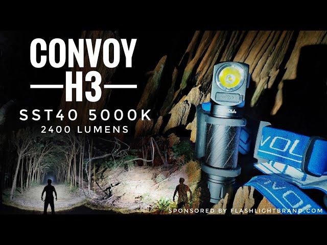 Convoy H3, SST40 5000k, 2400 lumens & Comparison with Convoy H1, H2, and Sofirn HS40