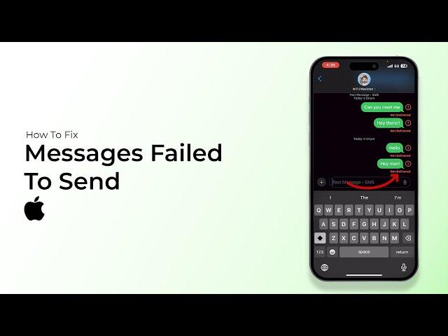 How To FIX Messages Failed To Send On iPhone?