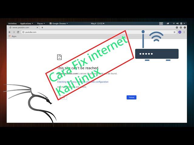 Cara memperbaiki koneksi internet di kali linux | DNS PROBE FINISHED BAD CONFIG