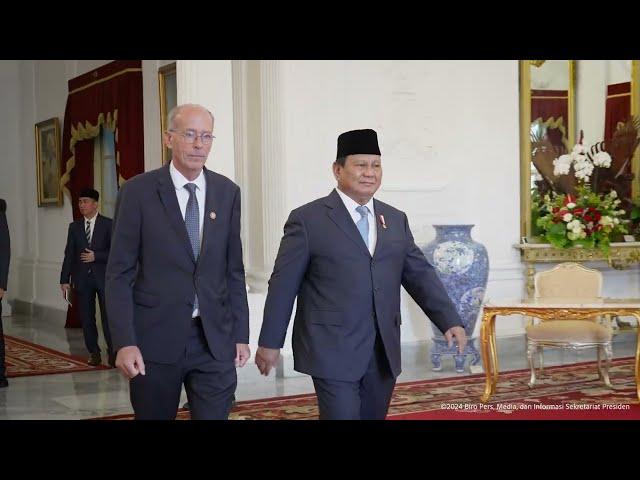 Pertemuan Bilateral Presiden Prabowo dengan Utusan Khusus Presiden Prancis Francois Corbin, 21/10/24