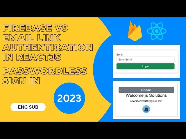 Firebase Email Link Authentication In React | Passwordless SignIn