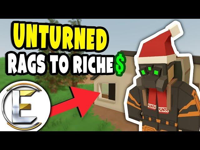 DAM SERVER ROLLBACK | Unturned Rags to Riches #18 - Raided the whole of Springfield (Roleplay)