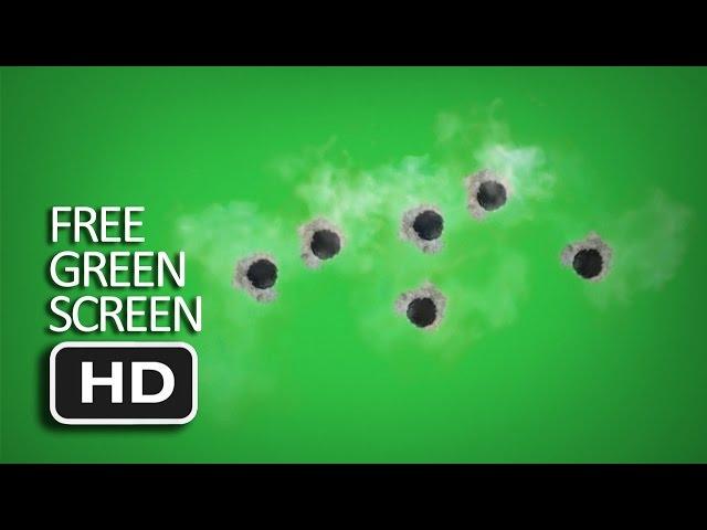 Free Green Screen - Bullet Hit Animation