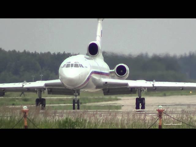 ТУ-154Б-2 RA-85426 Запуск двигателей,взлет.Engine Start and Takeoff