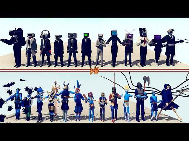 CAMERAMAN TEAM vs MELEE TEAM - Totally Accurate Battle Simulator | TABS