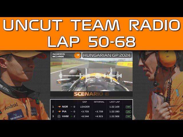 LANDO NORRIS - Team Radio | 2024 Hungary | The Race