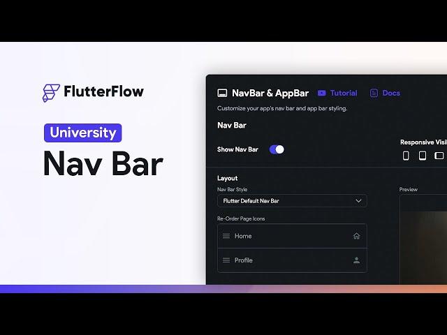 Nav Bar | FlutterFlow University