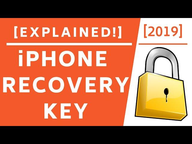 Apple ID Recovery Key! [Explained]-2019