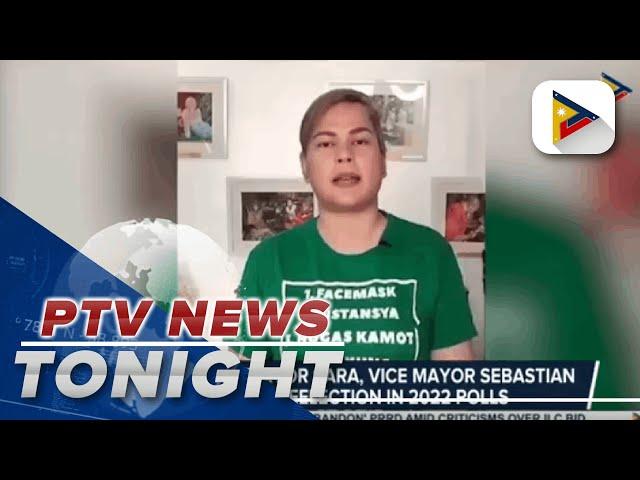 Davao City Mayor Sara Duterte, Vice Mayor Sebastian Duterte to seek reelection in 2022 polls