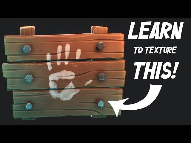 HOW I texture STYLIZED WOOD in SUBSTANCE PAINTER